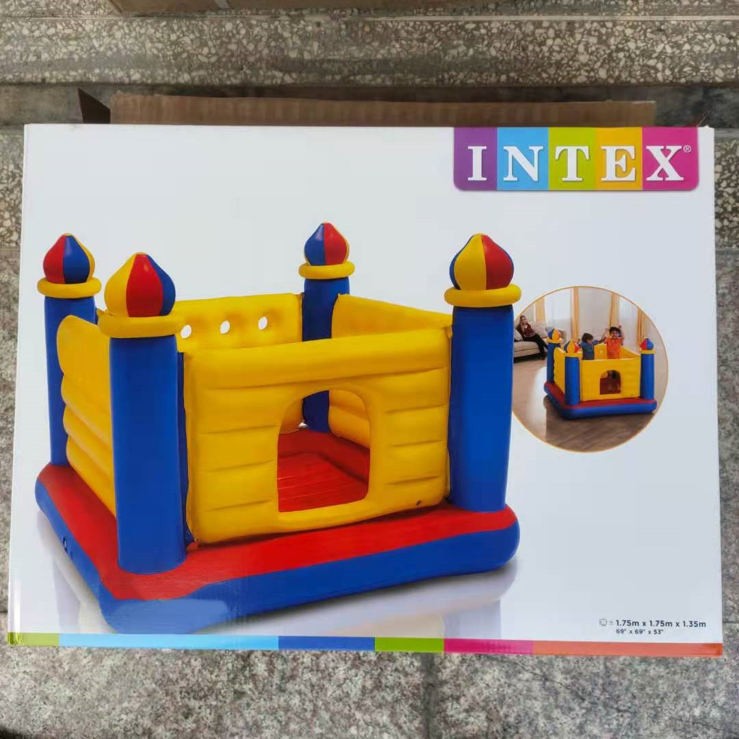 INTEX 48259 Children's Castle Trampoline Playground Inflatable Ocean Ball Pool