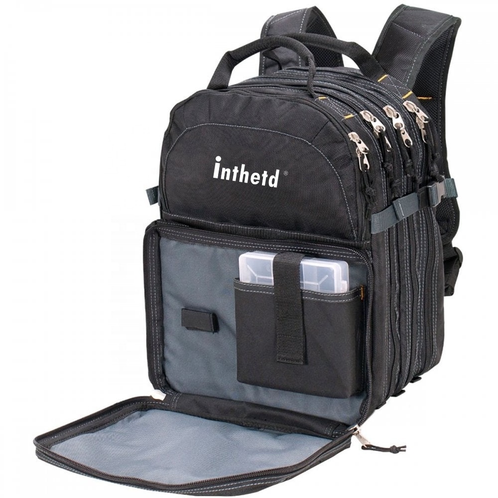 Customized Multifunctional Water Resistant Laptop Electrician Backpack Tool Bag For Tools Storage