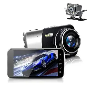 hot sale Car dvr 4 inch drive recorder 1080p full hd vehicle blackbox dvr user manual car camcorder dashcam  dash dual camera