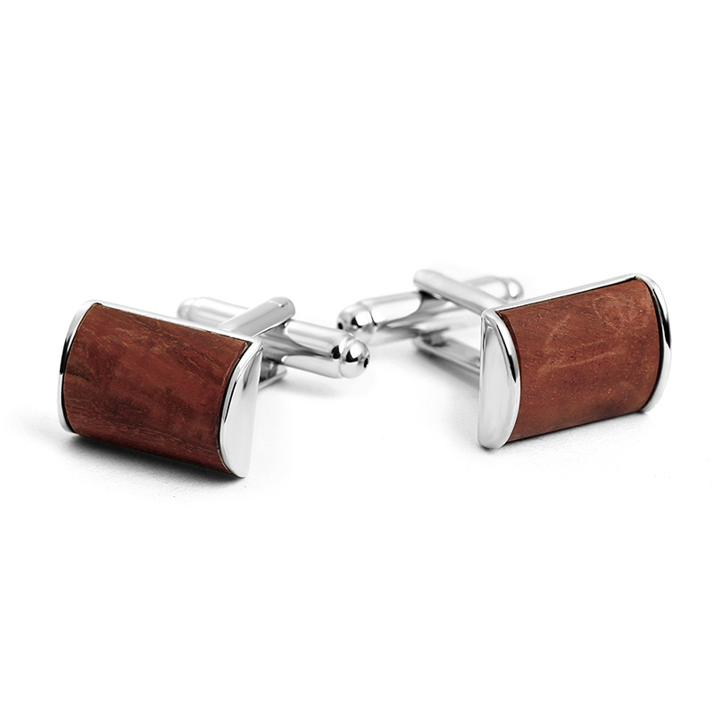 Wholesale Classical Custom Wooden Cufflinks for Mens Shirts