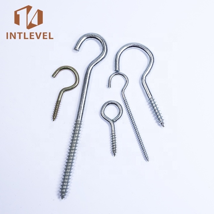 Steel Galvanized Eye Hook Wood Screws/Pigtail Screw Hook