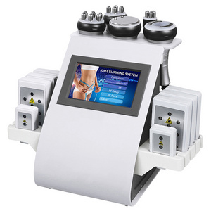 Factory price body slim facial tightening collagen remodeling face body massage radiofrequency rf 40K cavitation machine