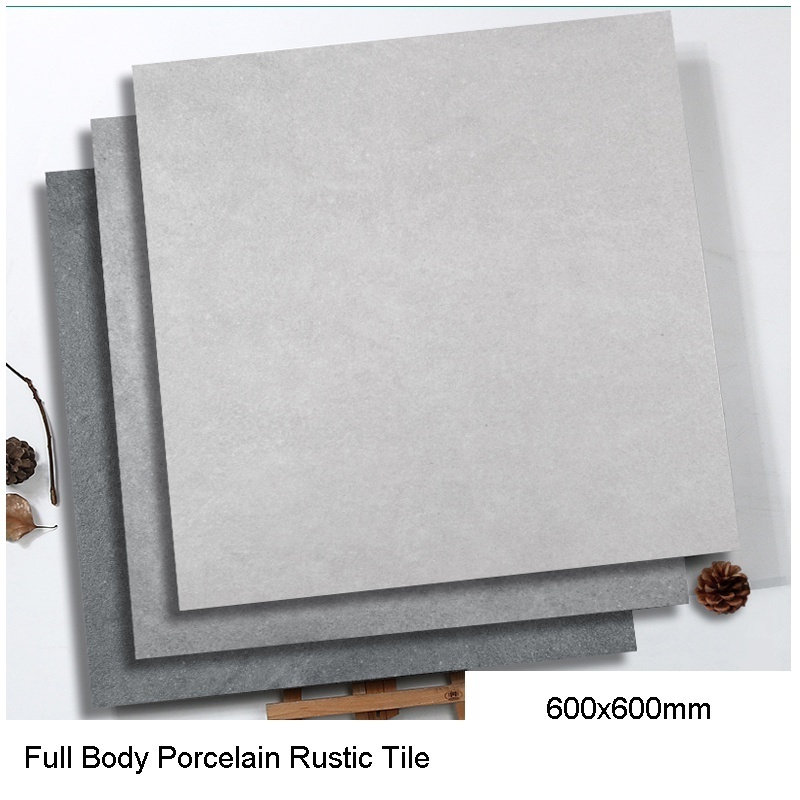 600x600mm/600x1200mm Stone Imitation Texture Full Body Porcelain Rustic Tiles Indoor And Outdoor Flooring And Wall Tiles