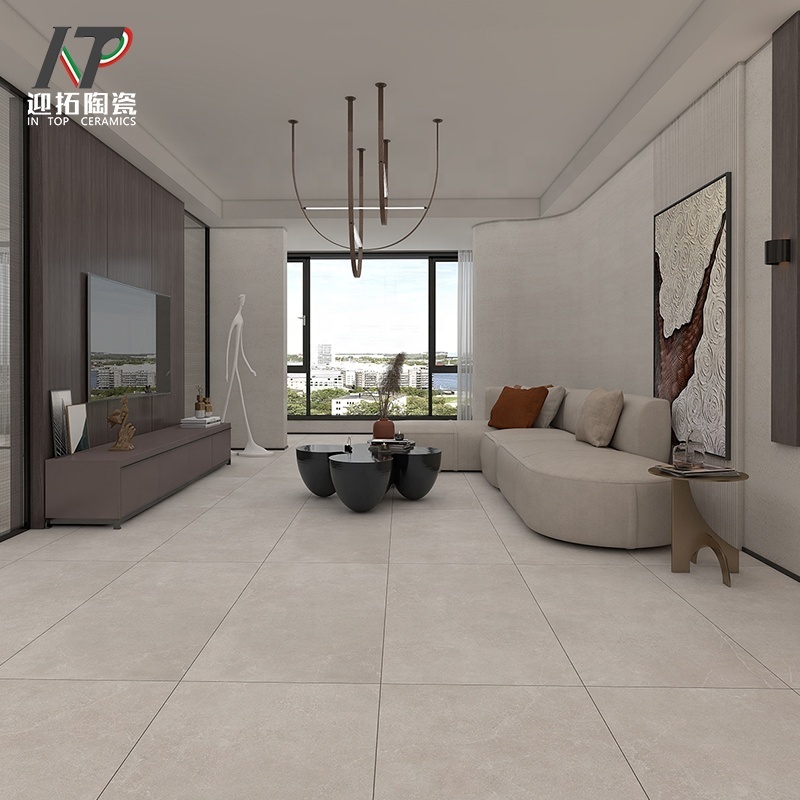 600x600mm/600x1200mm matte grey full porcelain full body porcelain tile bathroom veranda supermarket dining room floor tiles