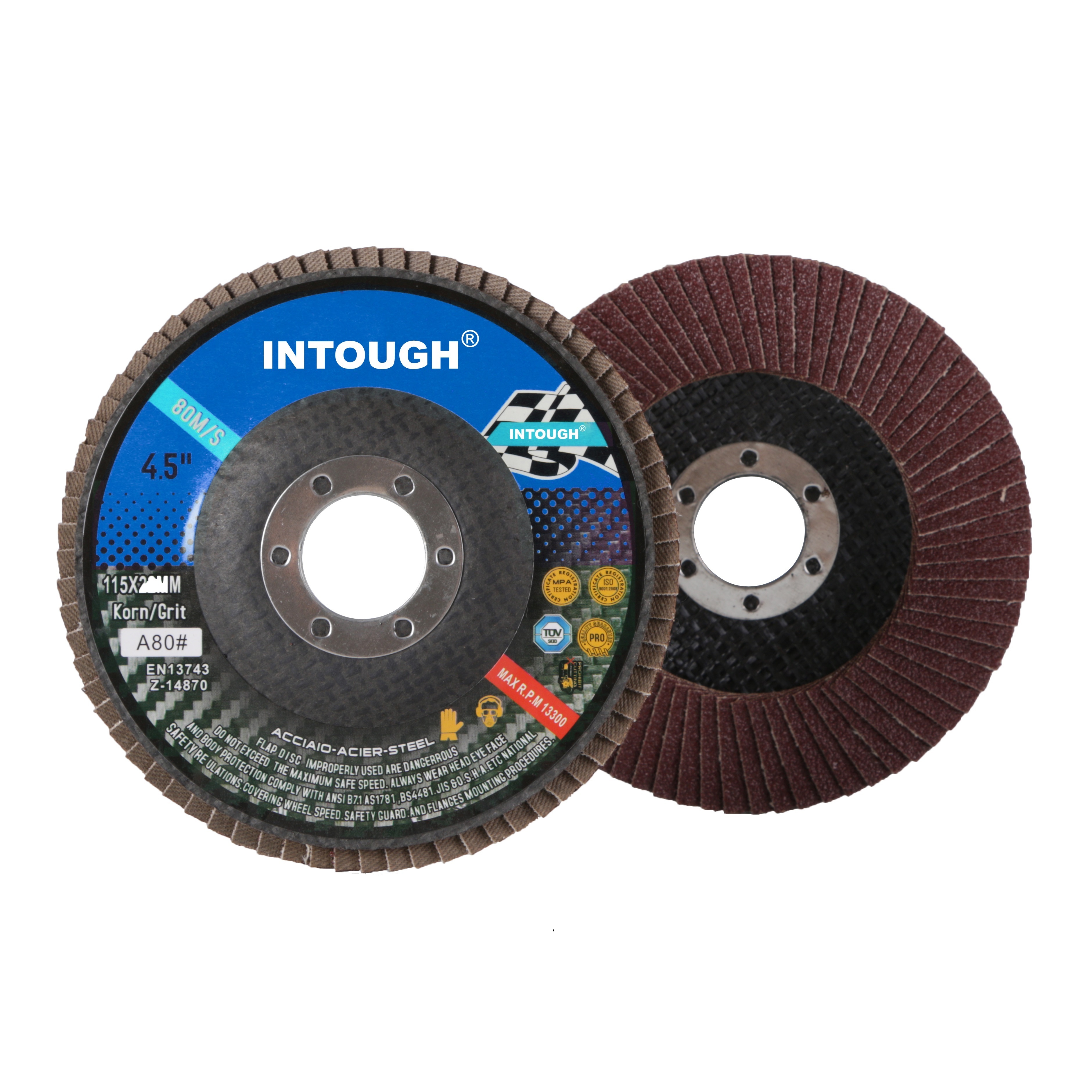 INTOUGH T27 T29 Abrasive Discs Grit 40# 60# 80# 100# 120# High Performance Grinding Flap Disc Wheel