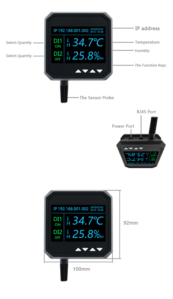 Cold Chain Automatic Temperature And Humidity Recorder Historical Data Recording And Transmission Query