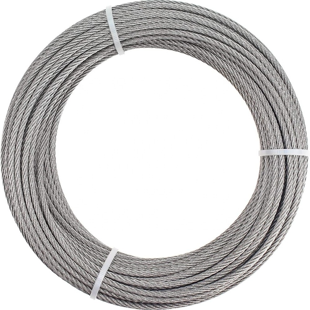 6mm 8mm 10mm diameter 6x12 galvanized steel wire rope steel wire cable