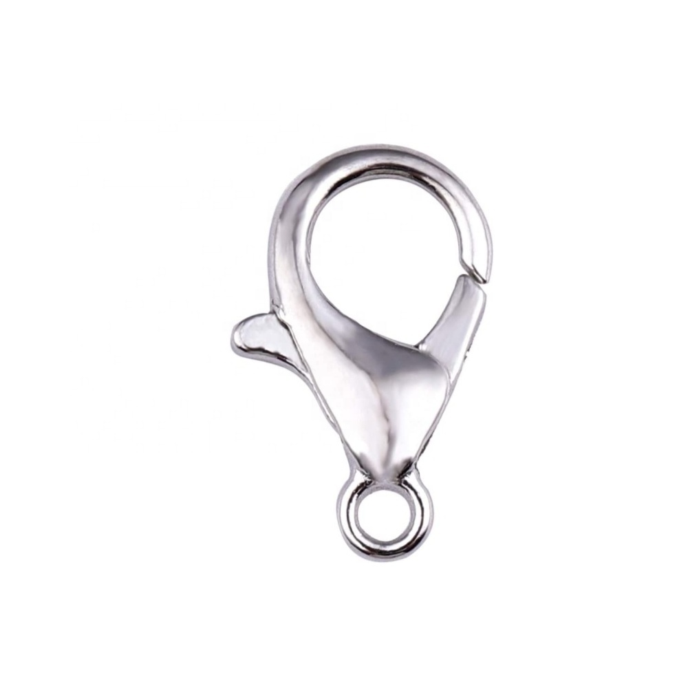 Silver stainless steel Brass Lobster Claw Clasp for Bracelet Necklace Jewelry Making Findings