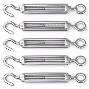 M4 M6 M8 M10 Stainless Steel Din1480 Turnbuckles With Eye Hook Wire Rope Turnbuckles