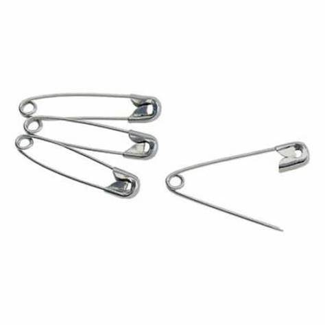 Custom DIY Sewing Tools Accessory Metal 19mm 22mm 27mm 32mm iron Stainless Steel Needles Large Silver Safety Pin for garment