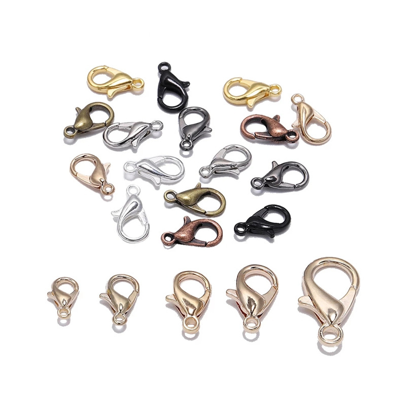 Metal Lobster Clasps Fastener Hook for Bracelet Necklace Jewelry Making Findings