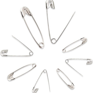 Custom DIY Sewing Tools Accessory Metal 19mm 22mm 27mm 32mm iron Stainless Steel Needles Large Silver Safety Pin for garment