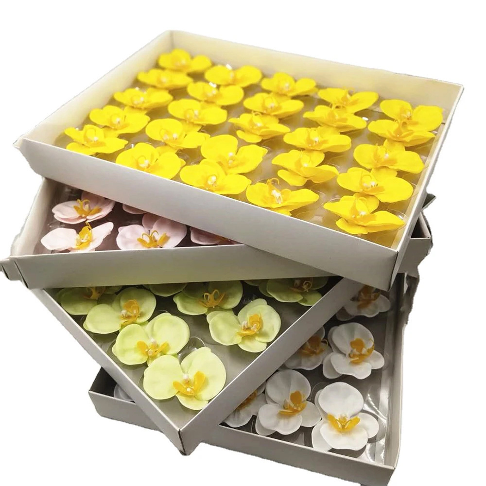 INUNION New Korean Orchid Soap Flower Gift Box Flower Bouquets Making Decorative Flower