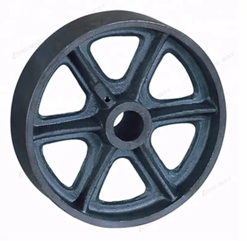 China Foundry Customized Sand Casting Services Resin Sand Iron Casting Cast Iron Flywheel Industry Flywheel