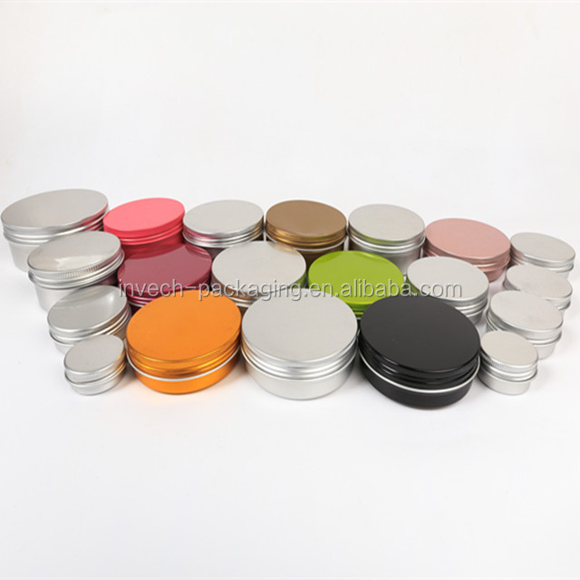 screw top tin can shoe polish aluminum tin box 80ml solid perfume metal container