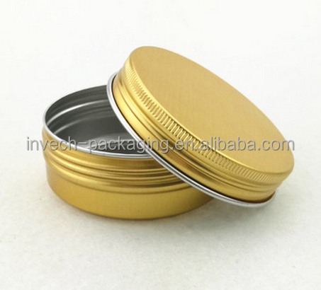 screw top tin can shoe polish aluminum tin box 80ml solid perfume metal container