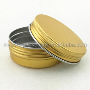 screw top tin can shoe polish aluminum tin box 80ml solid perfume metal container