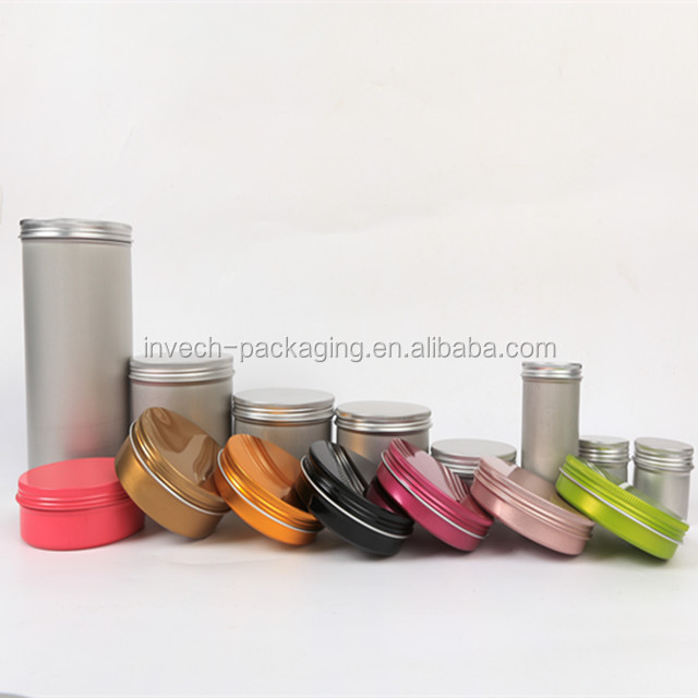 silver metal tin box factory,92x45mm metal jar screw round tin,round empty shoe polish container