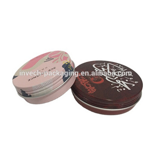 rose gold/pink/matte black aluminum tin 50g/150g,colorful printing aluminum candle tin,pink metal tins round shoe polish