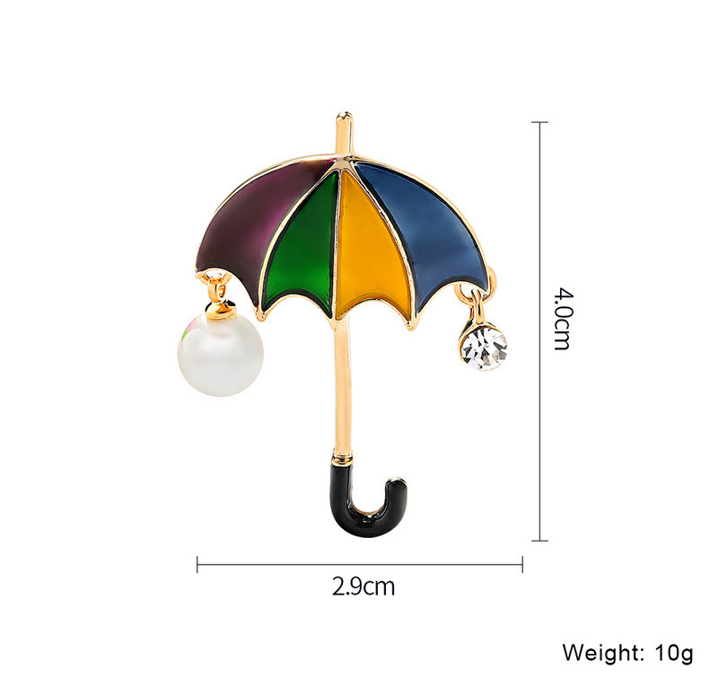 AL464 fashion umbrella brooch Enamel brooch pin jewelry wholesale