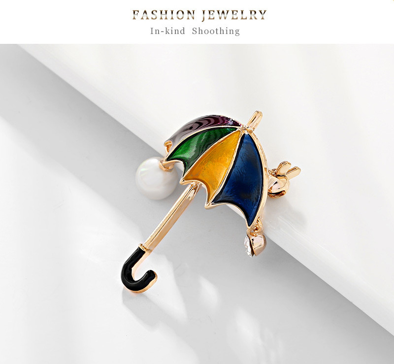 AL464 fashion umbrella brooch Enamel brooch pin jewelry wholesale