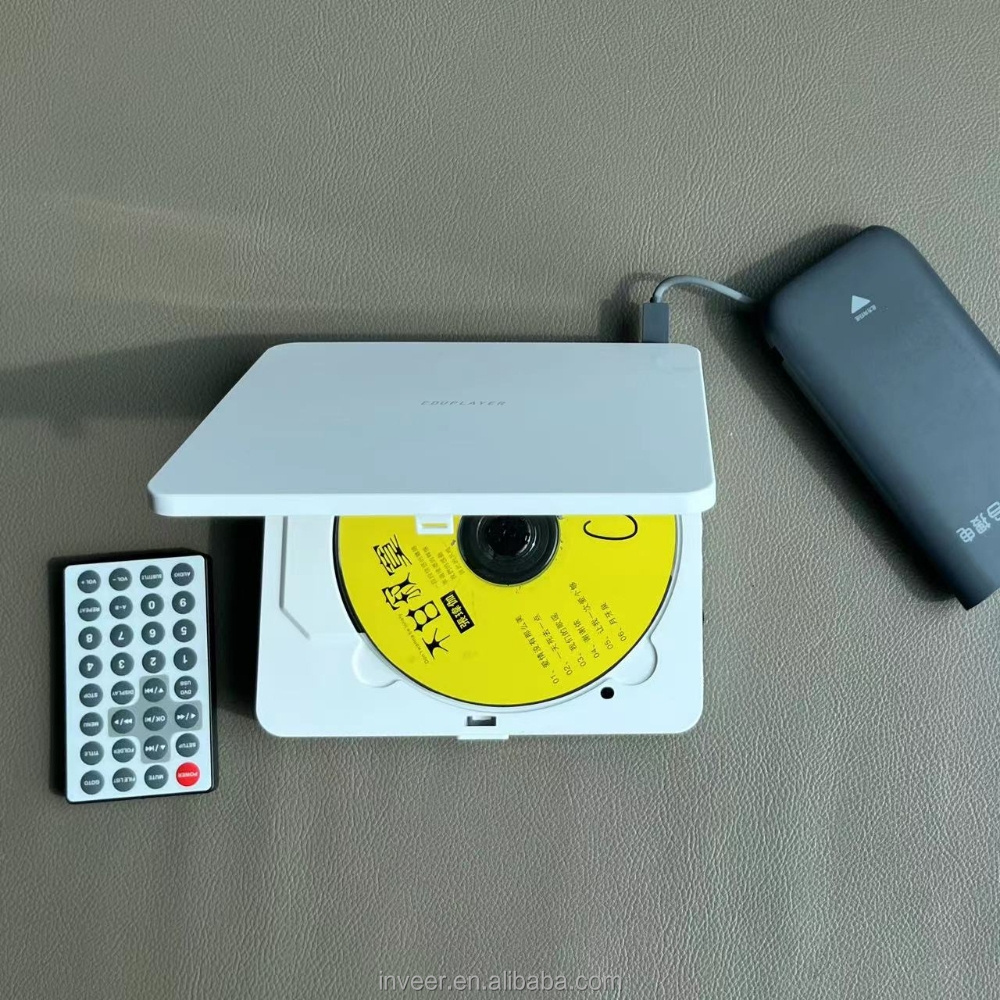 inveer private design  Slimmest  CD DVD player with HD Mi output for kid's cartoon movie or music model M3