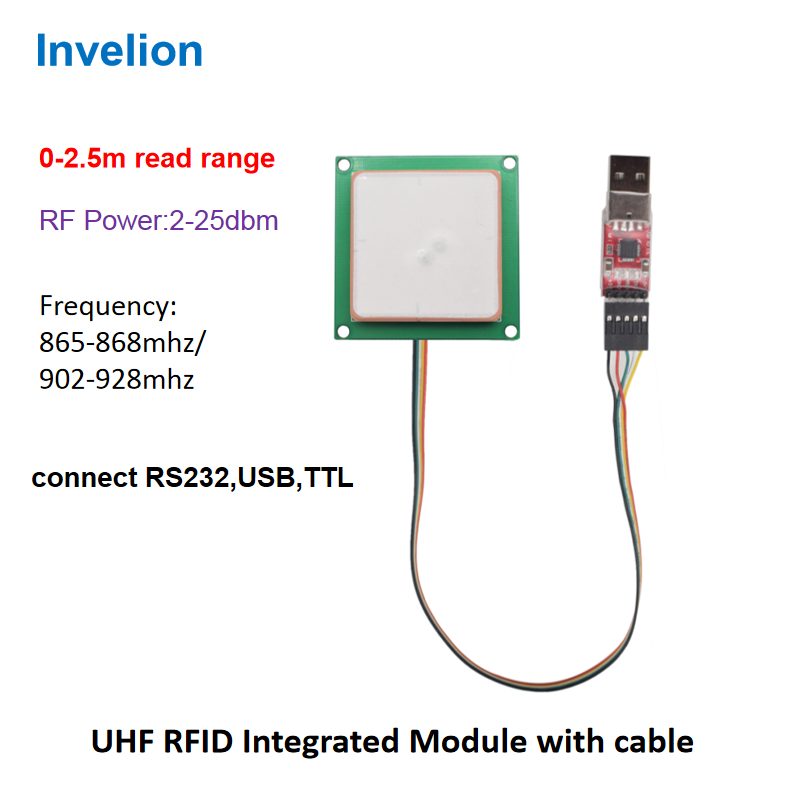 Mini Embedded UHF RFID Module Raspberry PI Access Control Card Reader 3dbi Antenna Reader Integrated UHF RFID Module