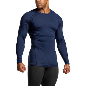 High Quality Rash Guard Long Sleeve Mma Compression Shirt Mens Boxing Rash Guard Mma Bjj Base Layer Compression Shirt