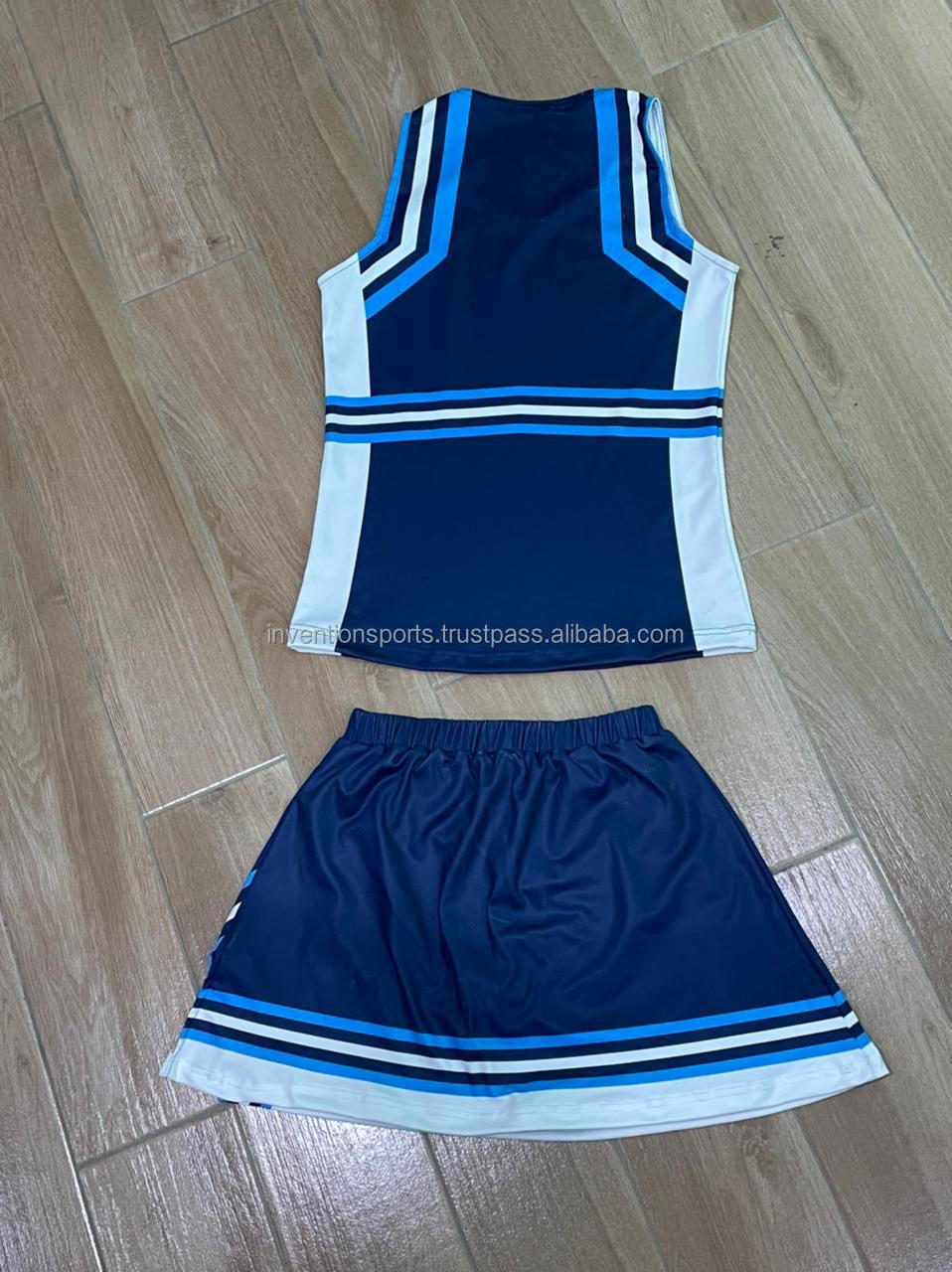 Orange  and Black High quality design Custom fabric  sublimation Cheer Uniforms Super Comfort Girl's Cheerleading Uniforms