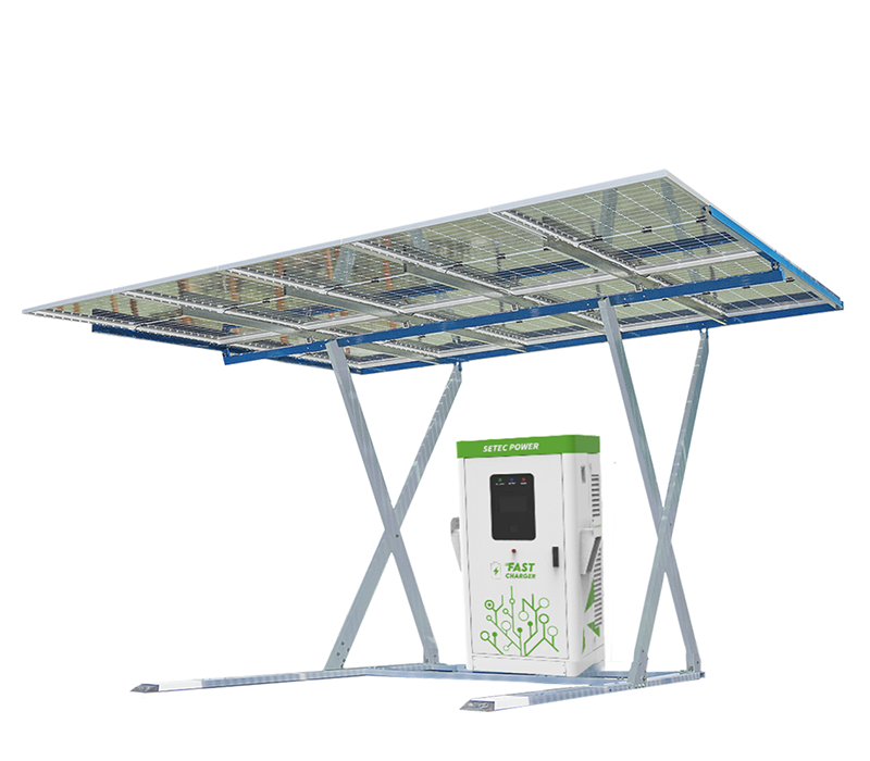 30kW Solar EV Charging Station for Electric Car Solar Carport Charging System for Home Using Personal Carport