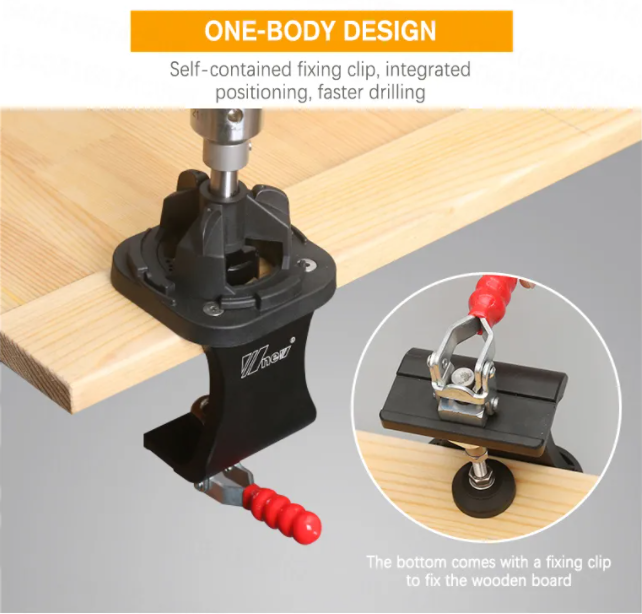 IVD-3004 One-body 35MM Hinge Jig Boring Hole Precision Drill Guide Cabinet Hinge Locator Drilling Hole Opener Tool