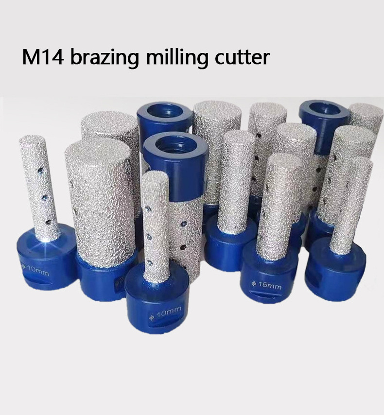 IVD-2305 Diamond Finger Bits Milling Bits with M14 Thread for Enlarge Holes On Granite Marble Ceramic Tile