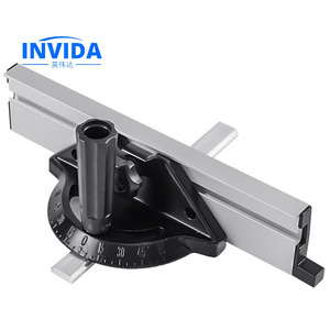 IVD-3496 Miter Gauge Carpentry Push Rod Angle Ruler  Adjustable Stop Woodworking Angle Ruler Table Saw Ruler  Woodworking Tool