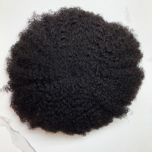 InvisHair Wholesale Afro Hair Units for Men Lace Human Hair Toupee 8X10 Afro Toupee for Black Men