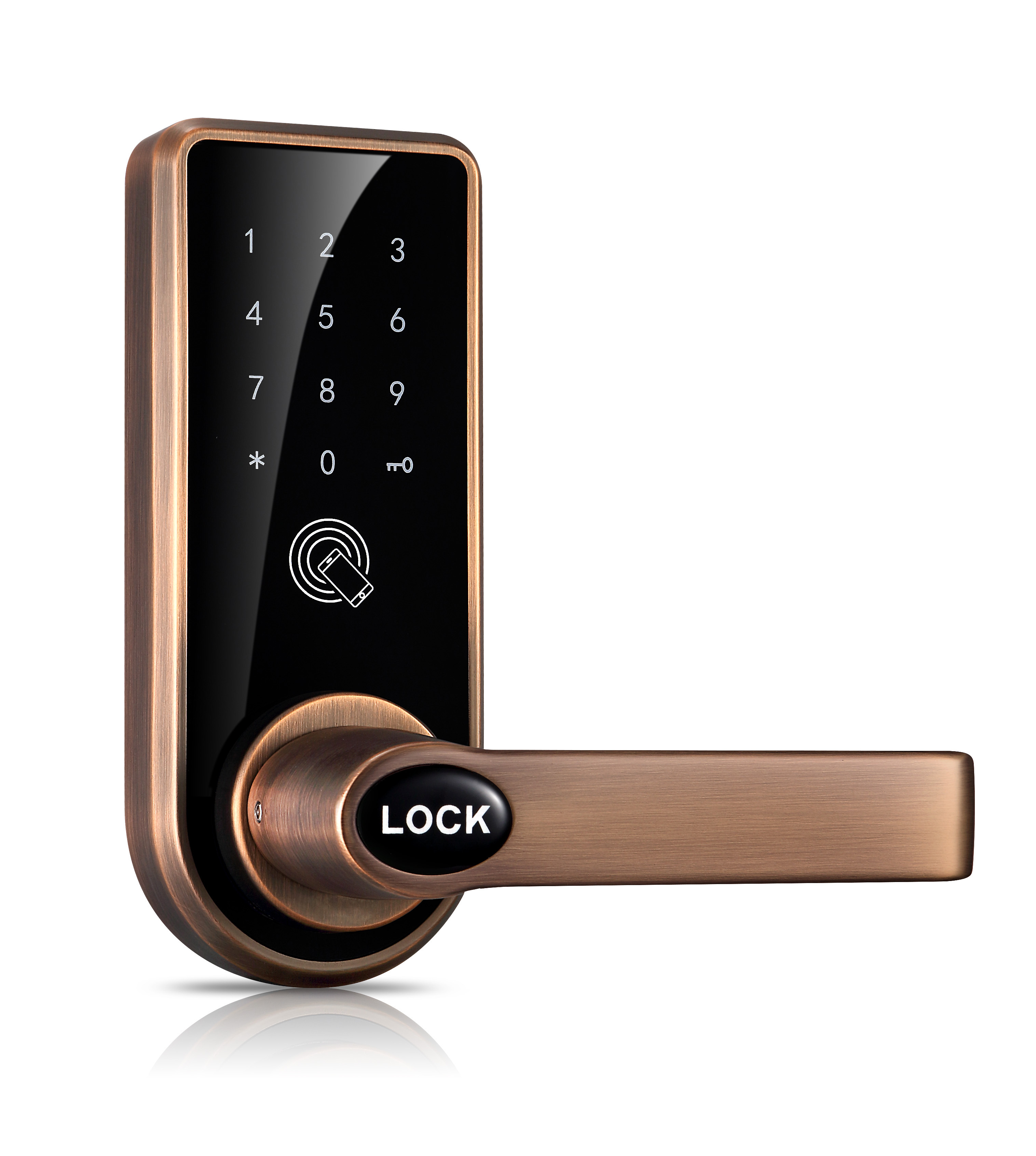 Mobile App Open Apartment Door Deadbolt Lock Handle