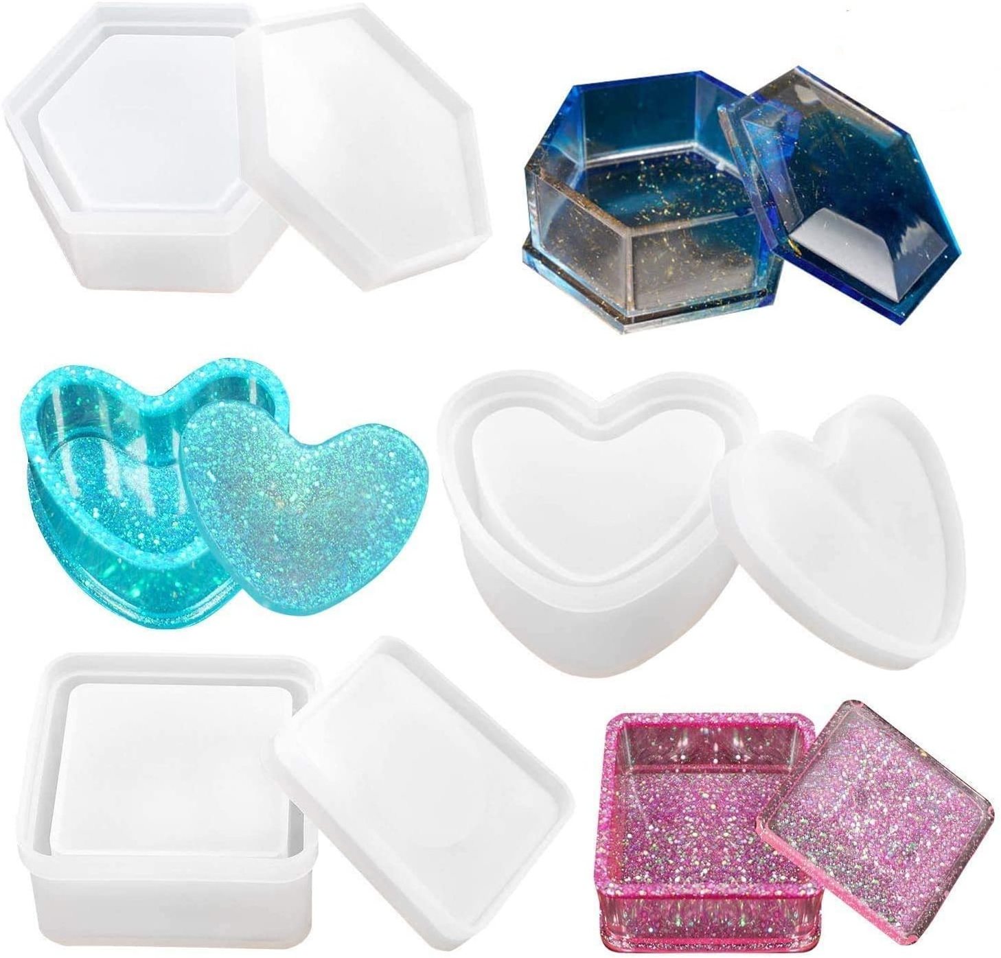 Custom Designs Silicone Resin Molds Epoxy Mold for DIY Jewelry Holder Decorative Tray