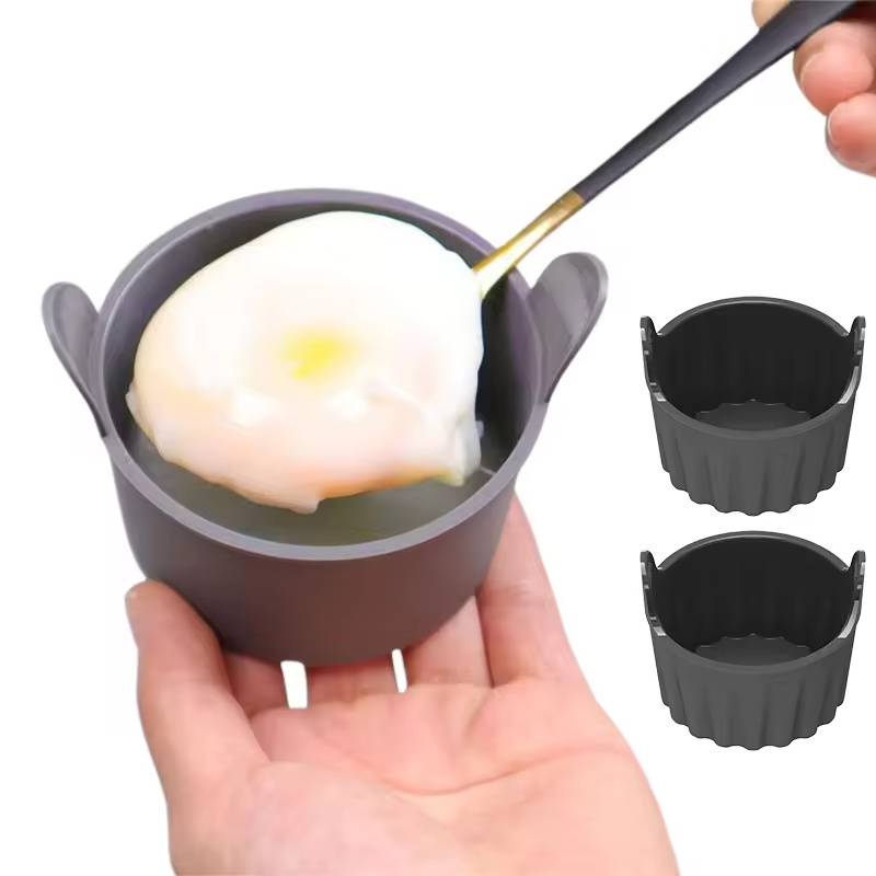 Hot Sale Creme Brulee Silicone Egg Mold Mini Silicone Ramekins for Air Fryer Egg Poacher