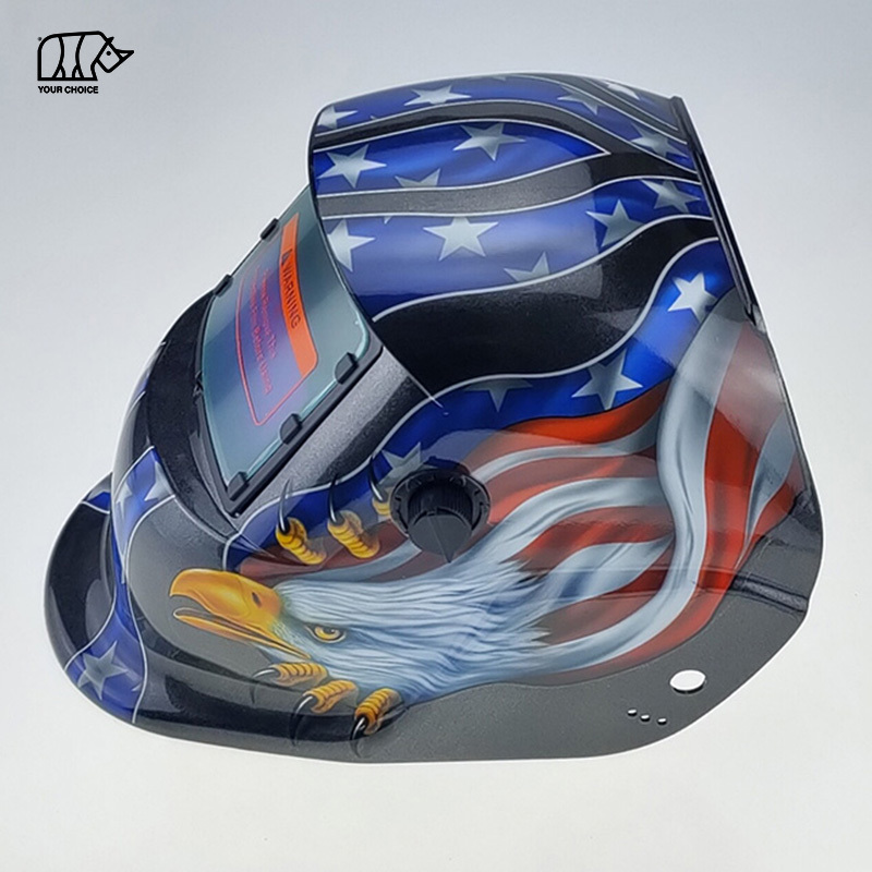 INWELT Cheap TIG Stick Solar Powered Auto Darkening OEM Decals Welding Hood Helmet