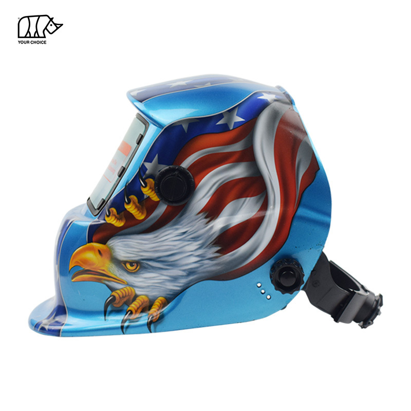 INWELT Cheap Custom Sticker Decals Weld Mask Safety Solar Power Auto Darkening Automatic Welding Helmets