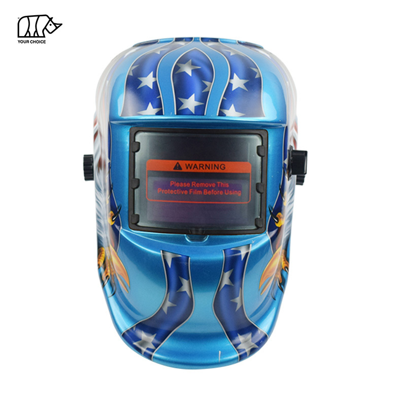 INWELT Variable Shade 9-13 Nylon Material True Color Auto Darkening Welding Helmet