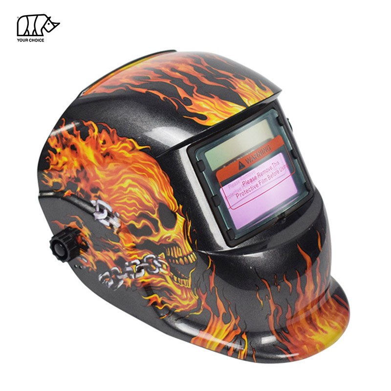 INWELT Cheap TIG Stick Solar Powered Auto Darkening OEM Decals Welding Hood Helmet