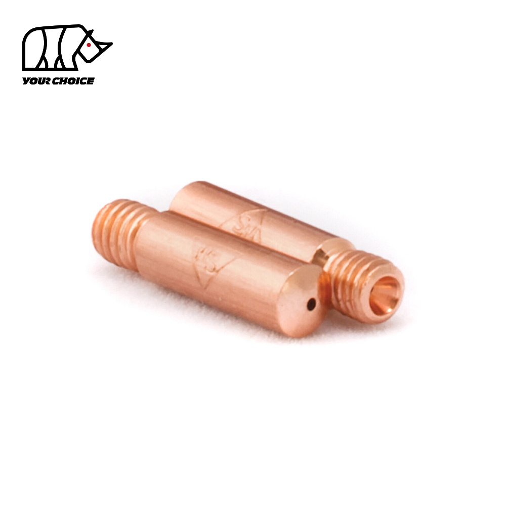 INWELT Euro M6x25mm Copper MIG Welding Torch Spare Parts Accessory Contact Tips for MB15AK 24KD 36KD Welding Gun Consumable Kit