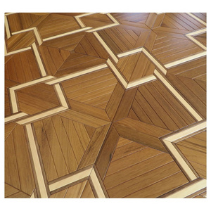 Burma Teak Art Partquetry Tiles in Engineered wood flooring