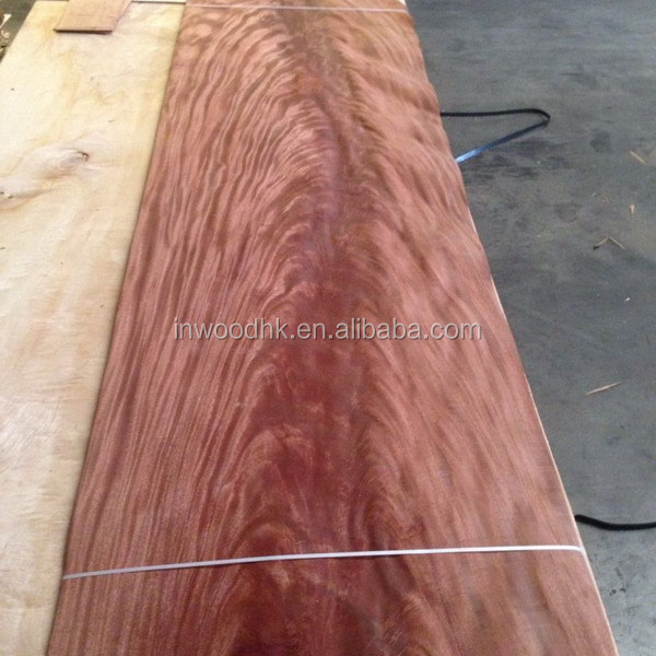 Natural African Mahogany Crotch Wood Veneer for Fancy Hotel Decoration