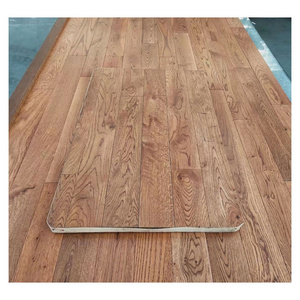 Prefinished White Oak solid hardwood flooring with various color stains