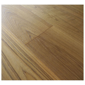 Quality AB grade Burma Teak Engineered Wood Flooring , slight brushed surface