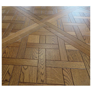 600 x 600MM Light Brown European Oak Versailles Engineered Panel Flooring, Brushed UV lac, ABC grade