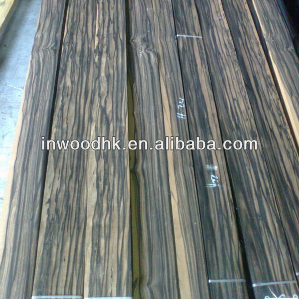 Crown cut and wild grain Ebony Wood Veneer