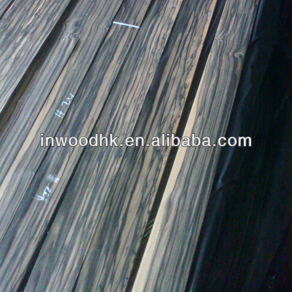 Crown cut and wild grain Ebony Wood Veneer