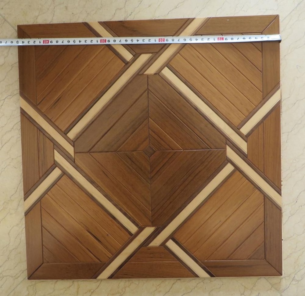 Burma Teak Art Partquetry Tiles in Engineered wood flooring